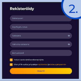 Rekisteröityminen Trustly-kasinolle